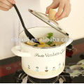 enamel strait pot & custom enamel coating of cooking pot